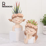 Fairy girl flower pot small size