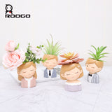 Cute boy and girl lover planter