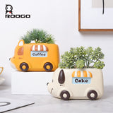 Camping Truck animal shape flower planter