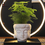 Buddha Head Zen flower pot