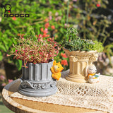 European style Pillar cartoon flower pot