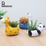 Carton Animal flower pots