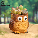 original color Owl pot