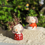 Cute Girl flower pot