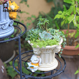 European style Pillar cartoon flower pot