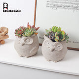 Owl shape flower pot