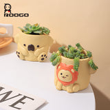 Koala Lion flower pot