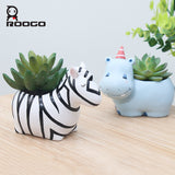 Carton Animal flower pots