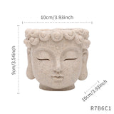 Buddha Head Zen flower pot