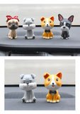 Roogo resin dog vehicle shake head home handicraft