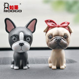 Roogo resin dog vehicle shake head home handicraft