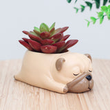 Corgi Gift Planter Flowerpot Resin Succulent Planter Desk Mini Ornament (Crogi Dog)