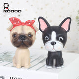 Roogo resin dog vehicle shake head home handicraft