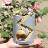 Creative Plant Pots Succulent Planeter Decorated Desk Garden Living Room with Sweet Hedgehog Rabbit Family